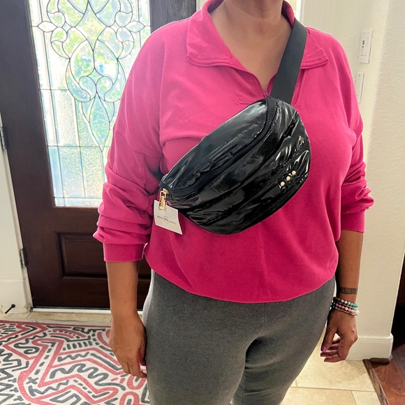 Patent Bum Bag, Pretty Simple, Black, NWT - Picture 3 of 13